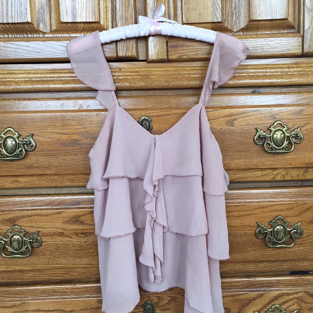 Rue 21 pink flowy top